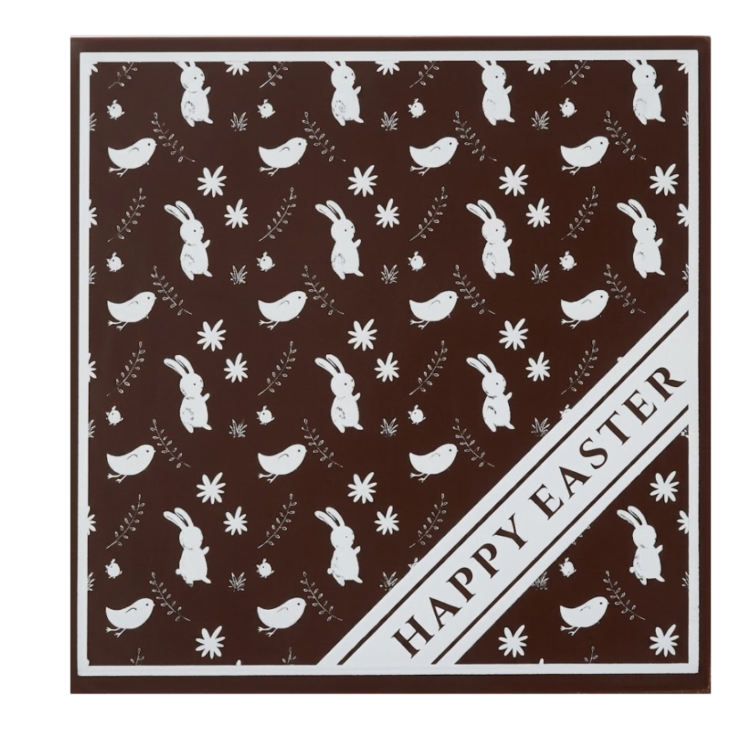 Craphic Chocolate Squares In Handmade Box ( 50mm x 50mm x 6mm )