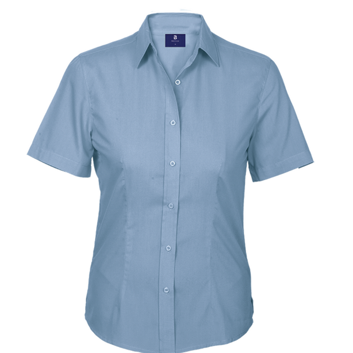 Basic Poly Cotton Blouse Short Sleeve Ladies