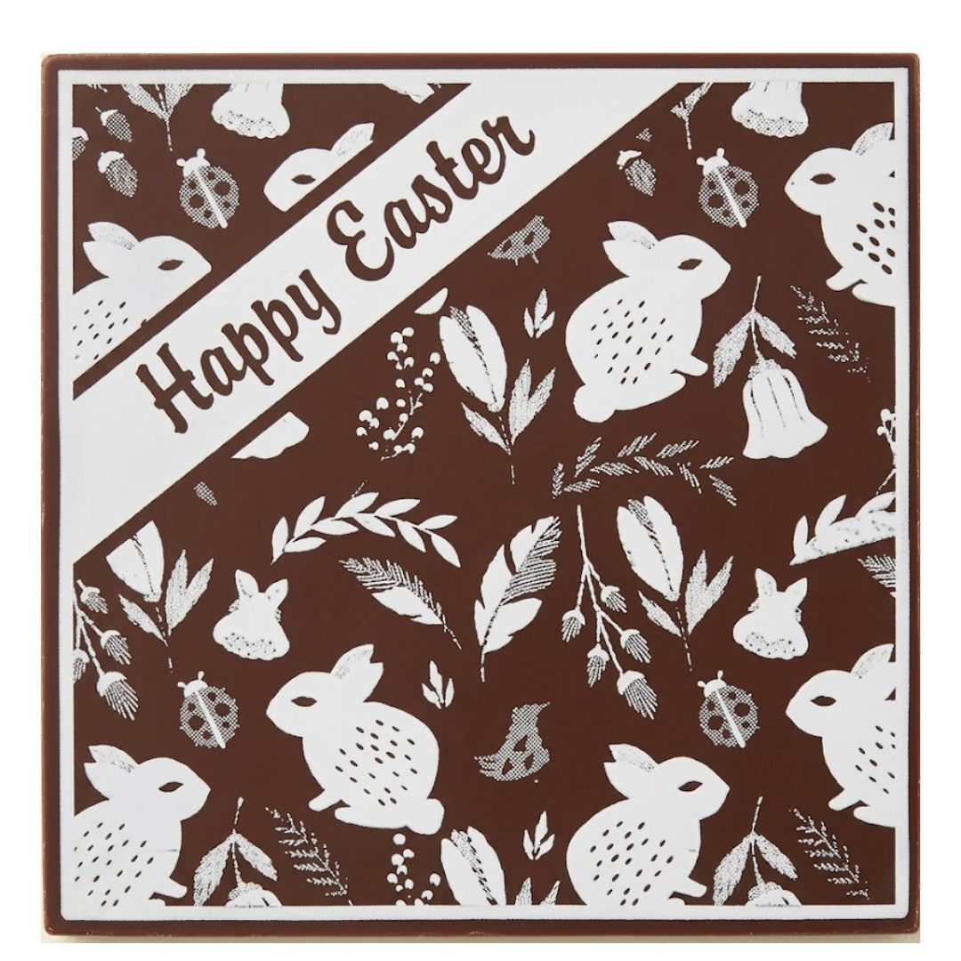 Craphic Chocolate Squares In Handmade Box ( 50mm x 50mm x 6mm )