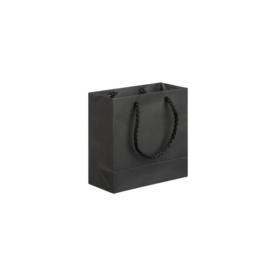 Black Velvet Touch Carrier Bag
