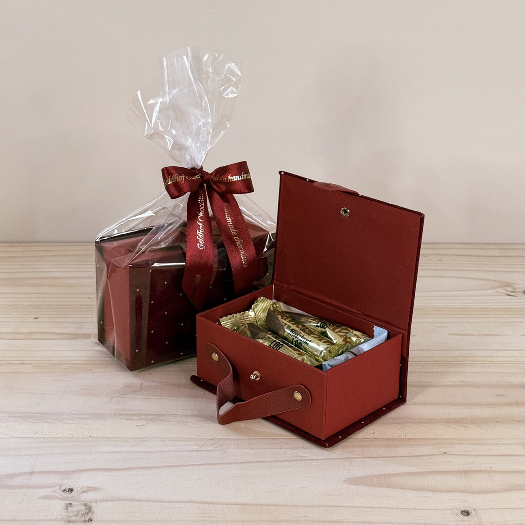 Geldhof Mini Suitcase Hamper (Maroon)