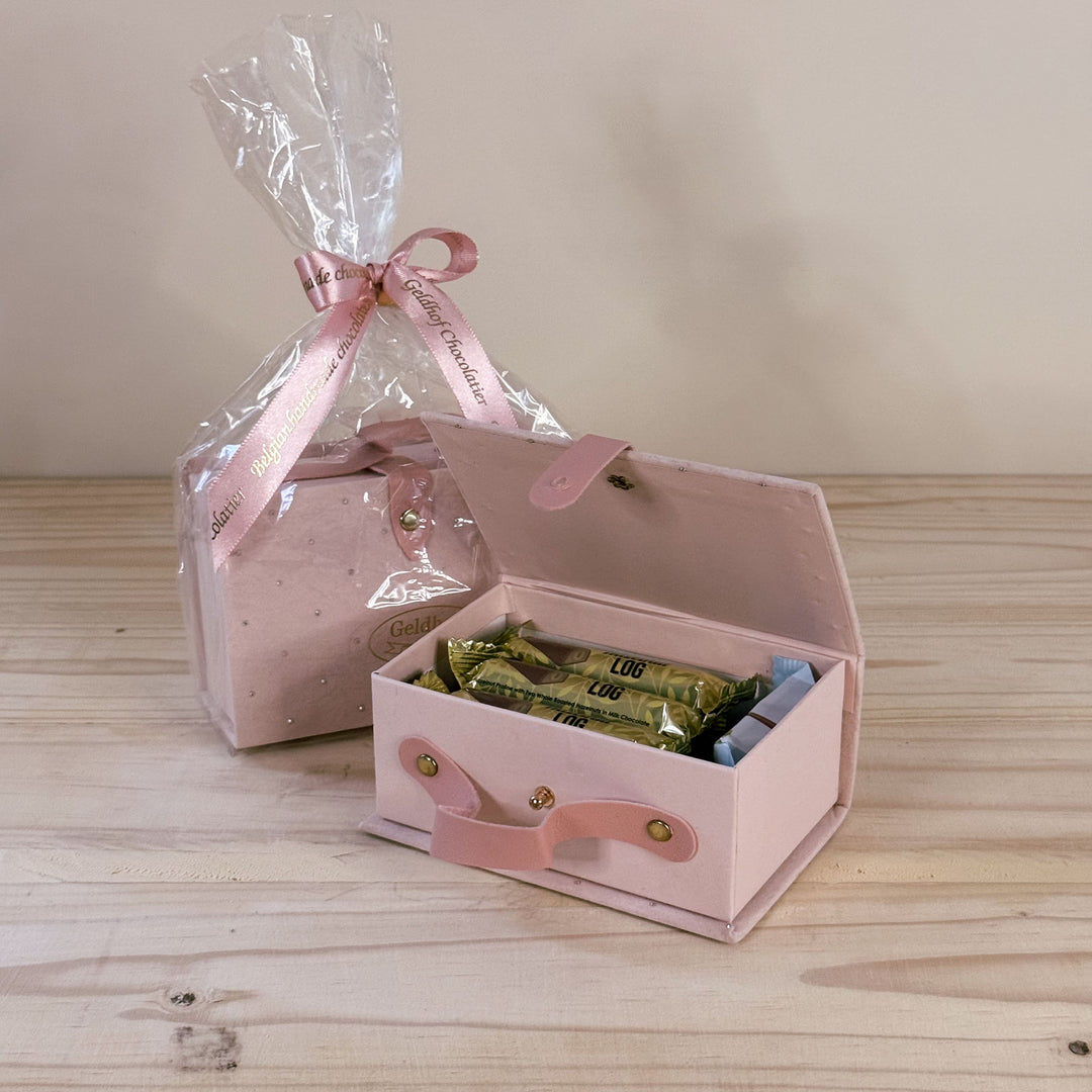 Geldhof Mini Suitcase Hamper (Pink)