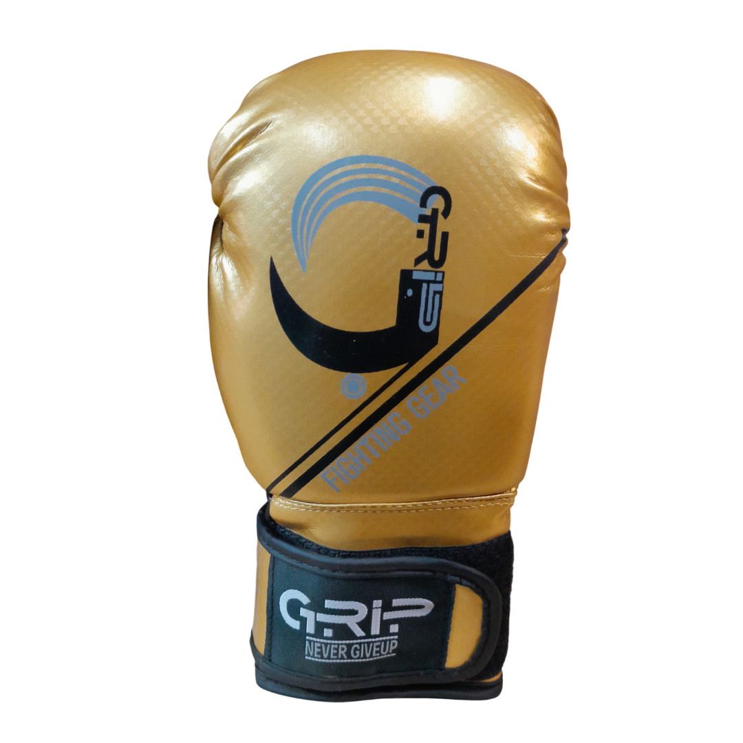 Grip Boxing Gloves | G7 Ultra Vinyl | Gold Colour (Limited Edition)