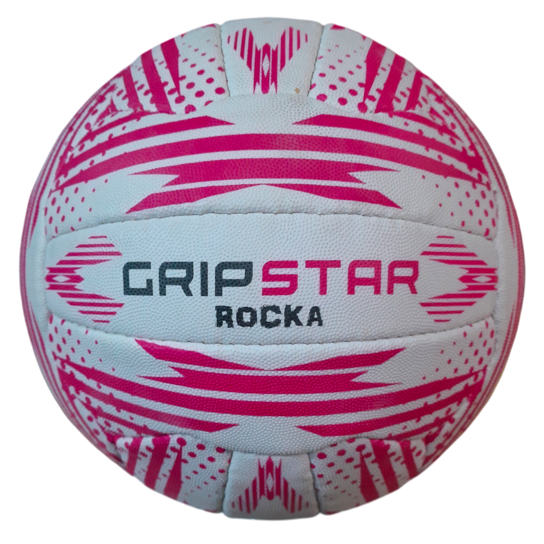 Grip Star Netball Rocka Grip | Hand Stitched | White