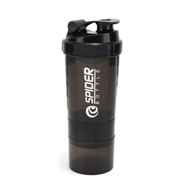 Protein Spider Shaker Bottle 500ml | Black