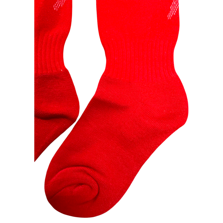 Grip Premium Padded Soccer Socks | Red