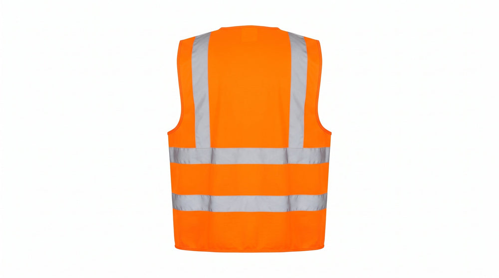 Hi-Vis Orange Safety Vest – High-Visibility Reflective Workwear