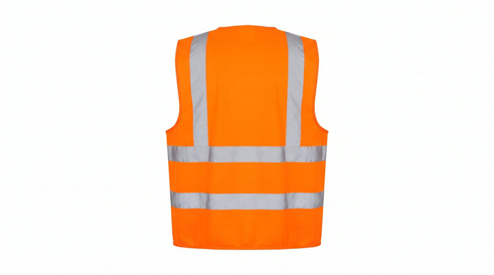 Hi-Vis Orange Safety Vest – High-Visibility Reflective Workwear