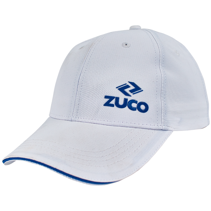 Zuco 6 Panel Polyester Cap – White