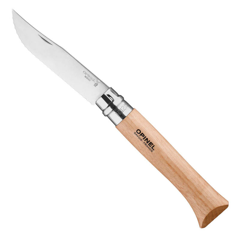 Opinel No 12 Serrated Stainless Steel Knife