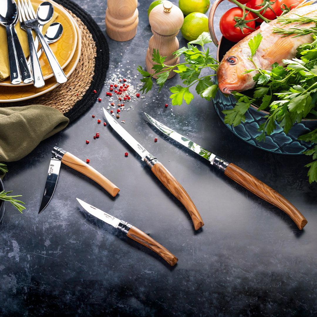 Opinel No 12 Slim Olive Mirror Blade/6