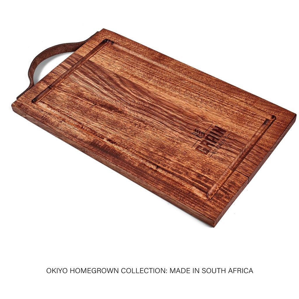 Okiyo Homegrown Large Hardwood Steak Board-Kitchen Paddle Boards-corporate gift ideas for employees-branded corporate gifts | corporate gifts south africa | Just Brand