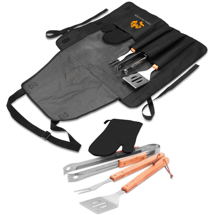 Altitude Griller 4-Piece Braai Apron Set-Braai Sets-corporate gift ideas for employees-branded corporate gifts | corporate gifts south africa | Just Brand