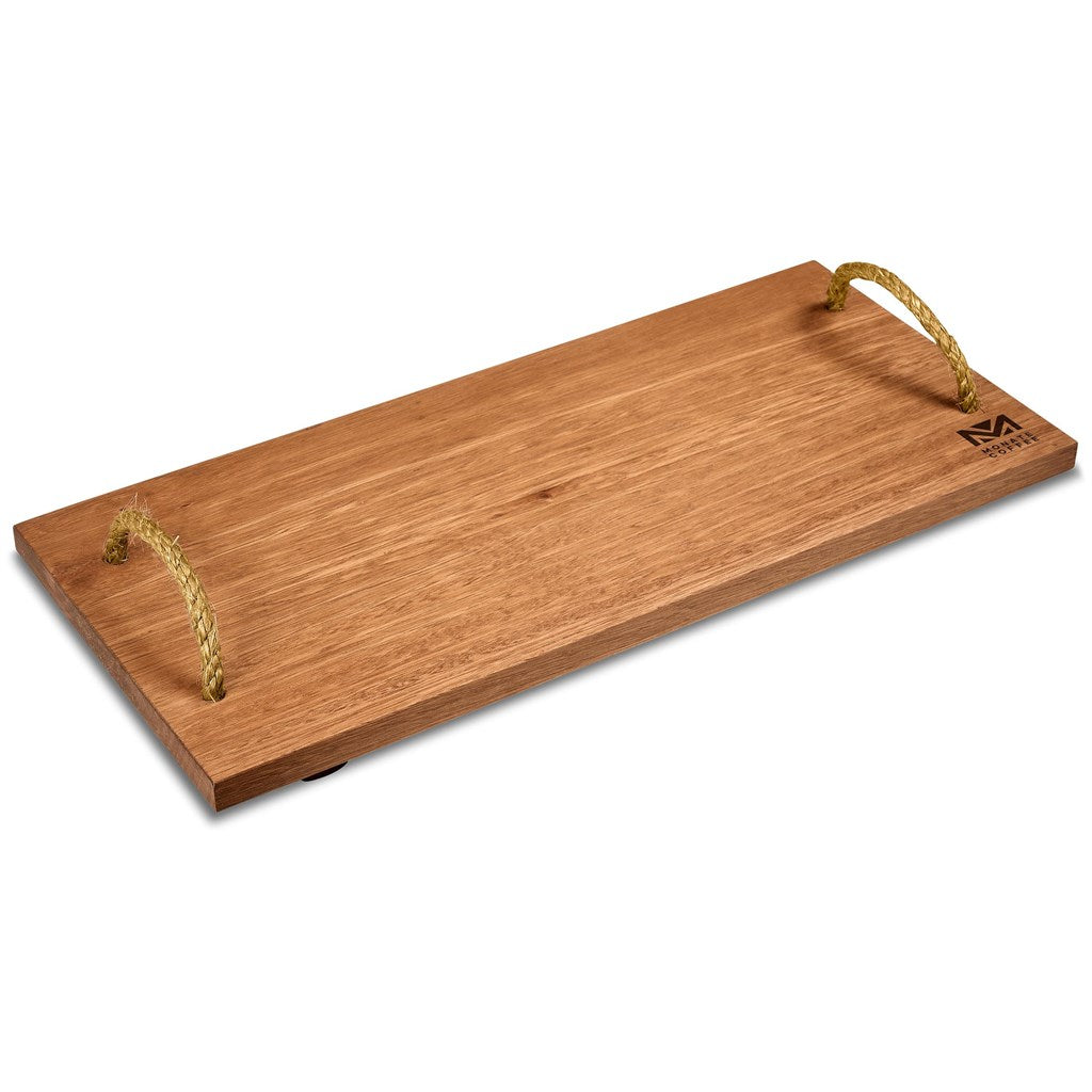 Okiyo Homegrown Rectangular Hardwood Food Platter-Food Platters-corporate gift ideas for employees-branded corporate gifts | corporate gifts south africa | Just Brand