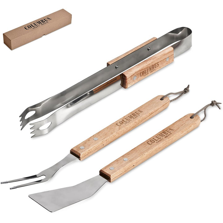 Altitude Palma Bamboo 3-Piece Braai Set-Outdoor Items-corporate gift ideas for employees-branded corporate gifts | corporate gifts south africa | Just Brand
