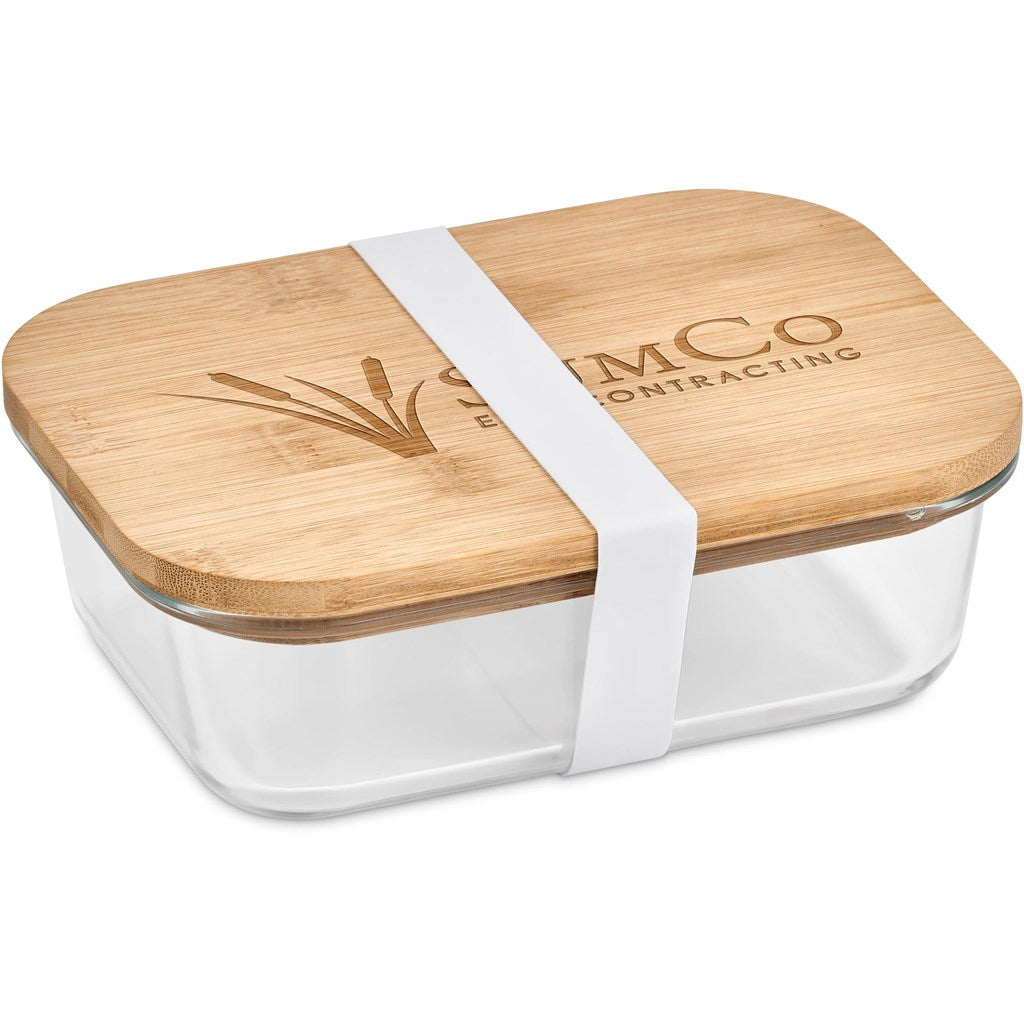Okiyo Moshi Glass & Bamboo Lunch Box-Kitchen Essentials-corporate gift ideas for employees-branded corporate gifts | corporate gifts south africa | Just Brand