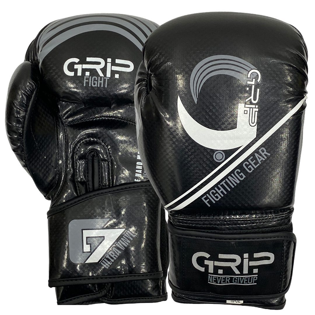 Grip FS Boxing Gloves | G7 Supreme Vinyl | Black