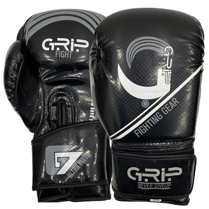 Grip FS Boxing Gloves | G7 Supreme Vinyl | Black