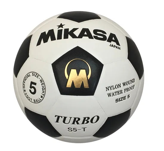 Mikasa S5 Turbo Soccer Ball | White/Black