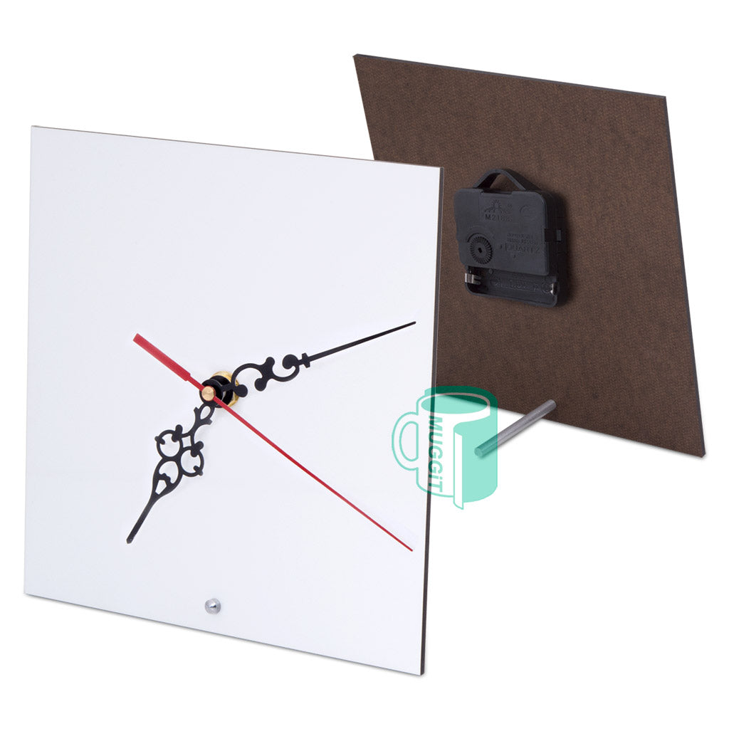 Square Sublimation Hardboard Clock 200mm - product view 1
