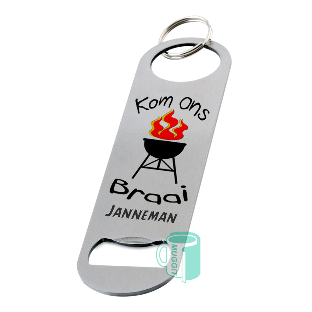 Metal Bottle Opener Keyrings - product view 4