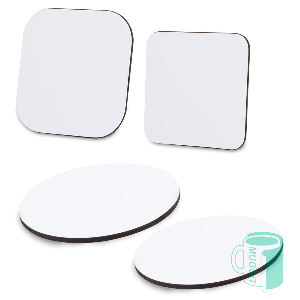 Gloss Hardboard Coasters - product view 1