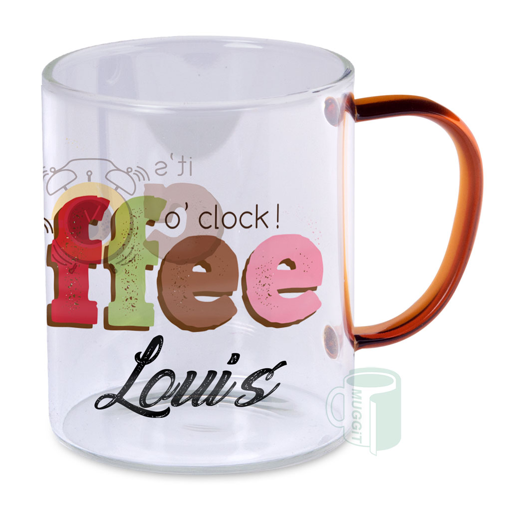 Clear 13oz Glass Mugs - product view 2