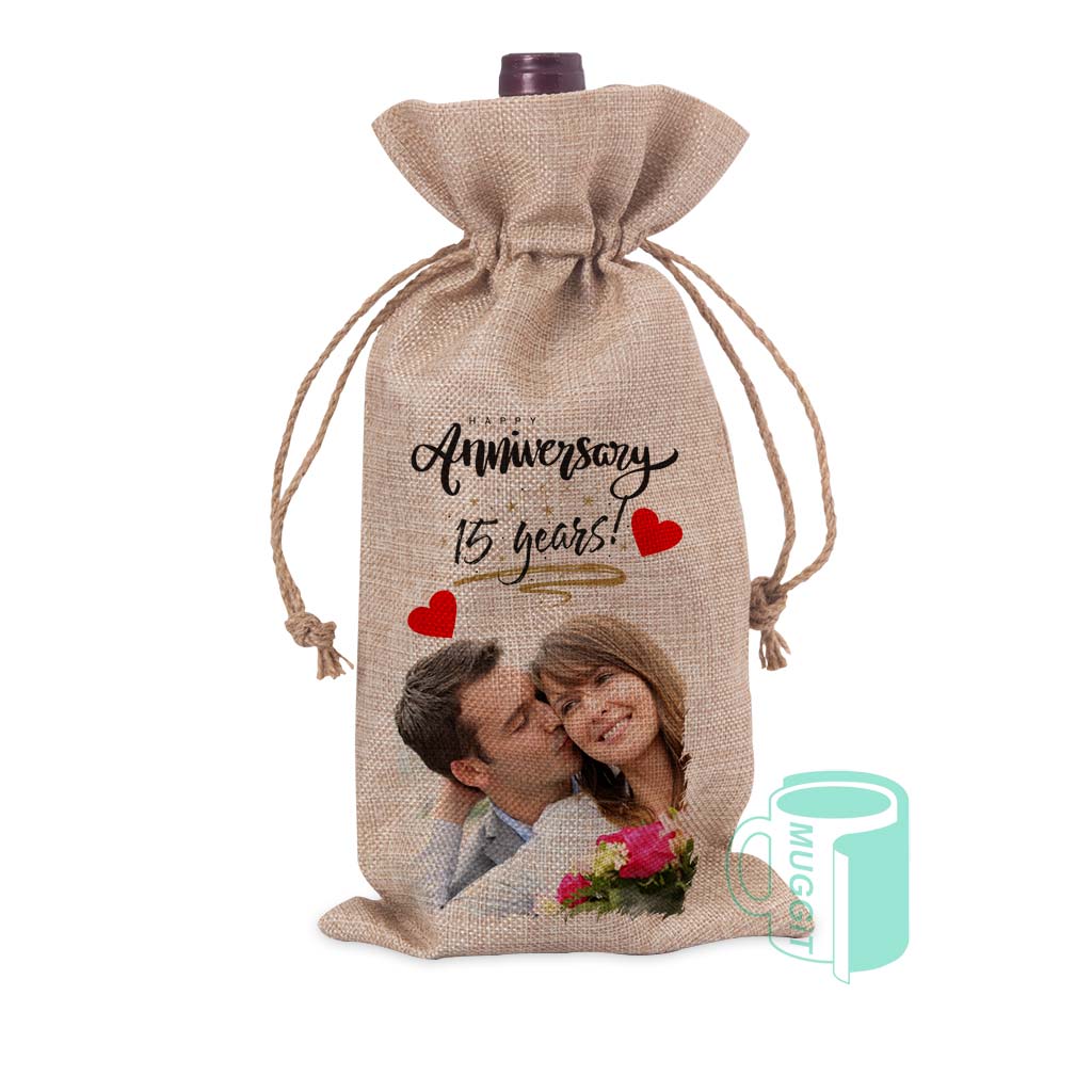 Wine Bag Hessian - product view 2