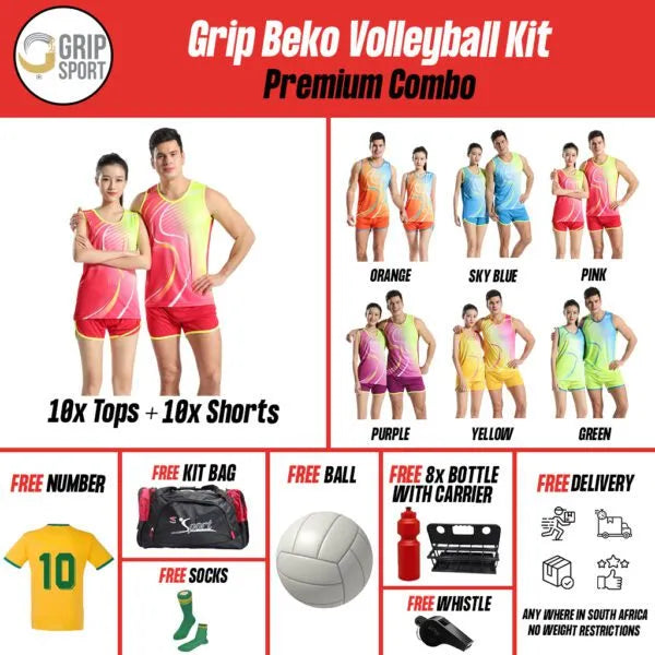 Grip Beko | Volleyball Kit | Yellow | Senior